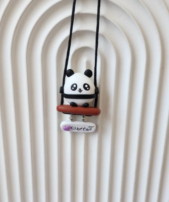 تصویر  آویز پاندا برجسته
