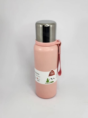 تصویر  تراول ماگ صورتی