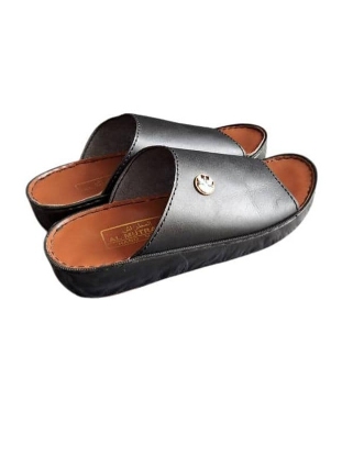 تصویر  دمپایی چرم دست دوز عربی